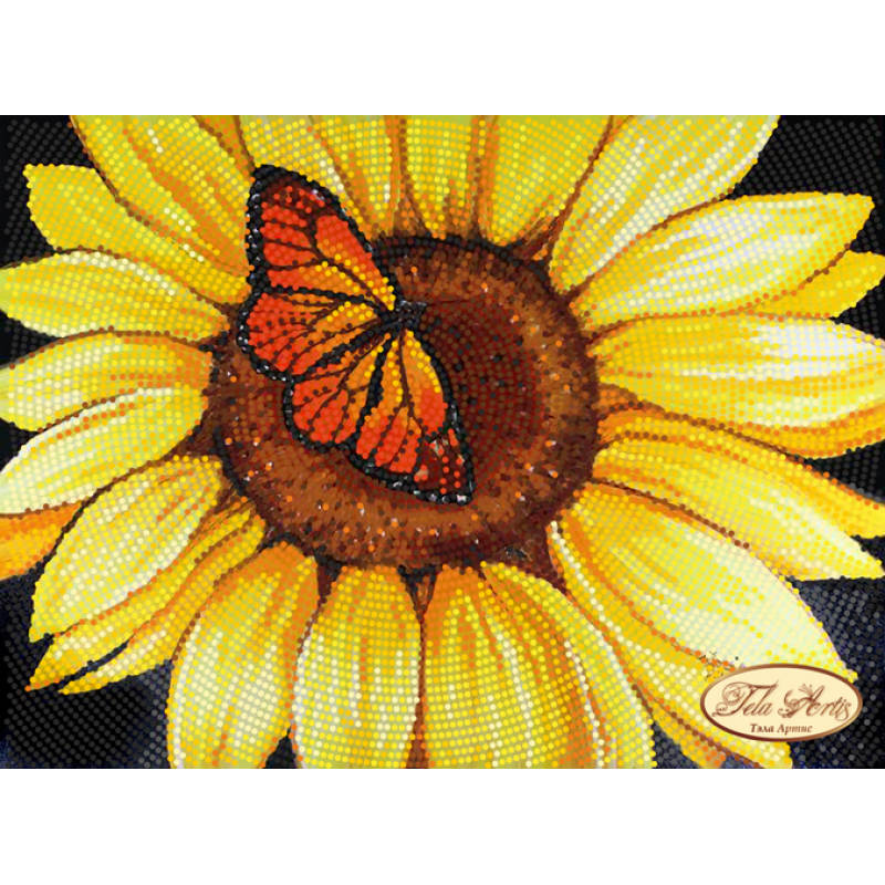 Bead Art Kit Sunflower & Butterfly